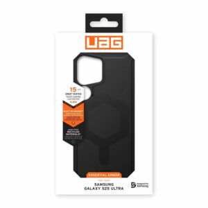 Urban Armor Gear (UAG) Essential Armor MagSafe Tough Case for Samsung Galaxy S25 Ultra - Black
