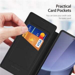 DUX DUCIS Skin X Pro Magnetic Flip Wallet Case for Samsung Galaxy S25 Ultra - Black