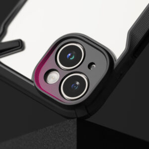 Ringke Fusion X Tough Rear Case Cover for Apple iPhone 15 - Black / Clear