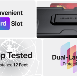 Ghostek Iron Armor 3 Heavy Duty Holster Case for iPhone 12 Mini - Black Matte