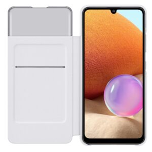 Official Samsung Smart S View Wallet Case Cover for Galaxy A32 - White