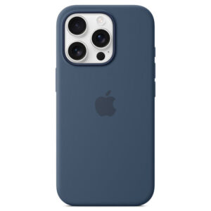 Official Apple Silicone Magsafe Rear Case Cover for iPhone 16 Pro - Denim