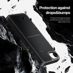 DUX DUCIS Rafi II Magnetic Case w/ Kickstand and Card Slots for Apple iPhone 16e - Black