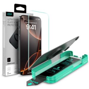 ESR Armorite Tempered Glass Screen Protector for Apple iPhone 16 Pro Max - Black Edge