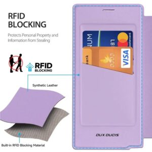 DUX DUCIS Skin X Pro Magnetic Flip Wallet Case for Samsung Galaxy S25 Ultra - Purple