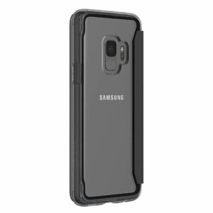 Griffin Survivor Clear Wallet Tough Case for Samsung Galaxy S9+ Plus - Black / Clear