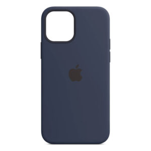 Official Apple Silicone Case Rear Cover with MagSafe for iPhone 12 Pro Max - Deep Navy