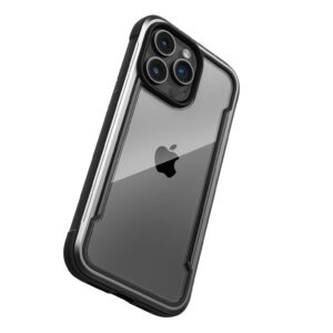 Raptic Shield Tough Rugged Rear Case Cover for Apple iPhone 15 Pro - Black