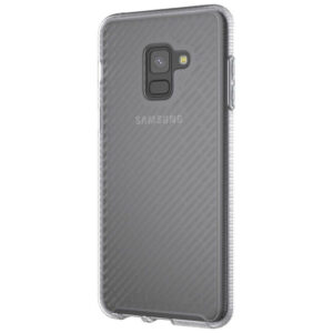 Tech21 Evo Shell Tough Rear Case Cover for Samsung Galaxy A8 2018 - Frosted Clear