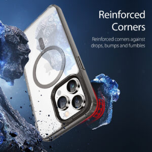 DUX DUCIS Clin2 Clear Tough with MagSafe Case for Apple iPhone 14 Pro Max - Grey