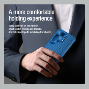 Nillkin CamShield Prop Lens Protector Case Cover for Samsung Galaxy S24 - Blue