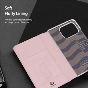 Dux Ducis Bril Leather Wallet Flip Case for Google Pixel 9 Pro Fold - Pink