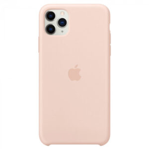 Official Apple Silicone Rear Case Cover for iPhone 11 Pro Max - Pink Sand