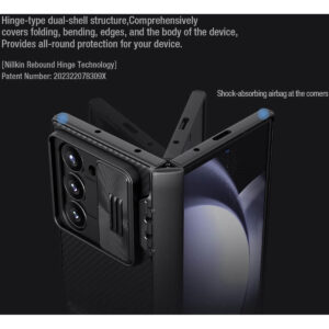 Nillkin CamShield Camera Lens Protector Kickstand Case for Samsung Galaxy Z Fold6 5G - Black