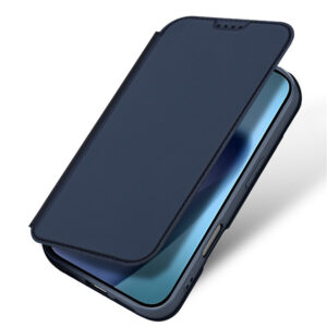 DUX DUCIS Skin Pro Faux Leather Wallet Flip Case for Apple iPhone 17 - Blue