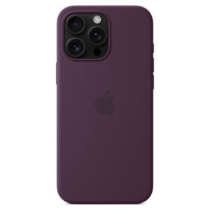 Official Apple Silicone Magsafe Rear Case Cover for iPhone 16 Pro Max - Plum