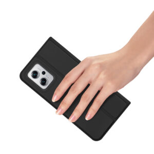 DUX DUCIS Skin Pro Faux Leather Wallet Flip Case for Xiaomi Poco X4 GT - Black