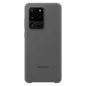 Official Samsung Silicone Rear Case Cover for Samsung Galaxy S20 Ultra 5G - Grey