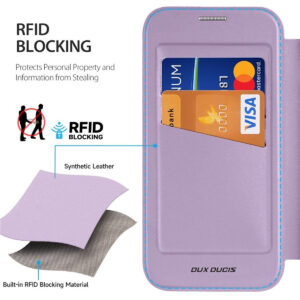 DUX DUCIS Skin X Pro MagSafe Flip Wallet Case for Apple iPhone 17 Pro Max - Purple