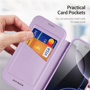 DUX DUCIS Skin X Pro MagSafe Flip Wallet Case for Apple iPhone 17 Pro Max - Purple