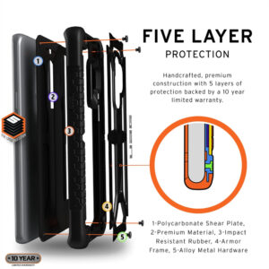 Urban Armor Gear (UAG) Samsung Galaxy Note 10 Monarch - Black - Rugged Case