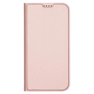 DUX DUCIS Skin Pro Faux Leather Wallet Flip Case for Apple iPhone 16 - Rose Gold