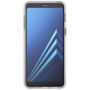 Tech21 Evo Shell Tough Rear Case Cover for Samsung Galaxy A8 2018 - Frosted Clear