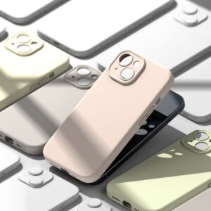 Ringke Slim Silicone Magsafe Matte Rear Case for Apple iPhone 15 - Pink Sand