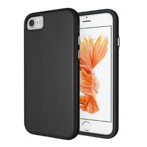Matte Tough Rear Case for Apple iPhone SE 2022, SE 2020, 8, 7 - Black