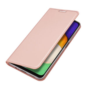 DUX DUCIS Skin Pro Faux Leather Wallet Flip Case for Samsung Galaxy A13 5G, Rose Gold