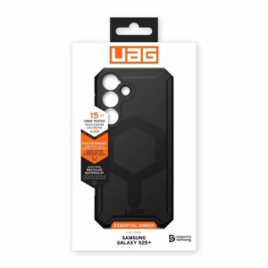 Urban Armor Gear (UAG) Essential Armor MagSafe Tough Case for Samsung Galaxy S25+ Plus - Black