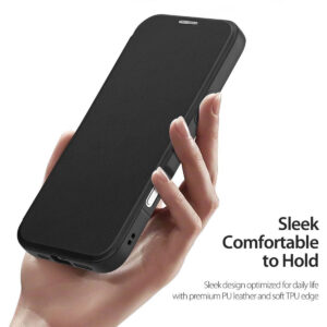 DUX DUCIS Skin X Pro MagSafe Flip Wallet Case for Apple iPhone 17 Pro Max - Black