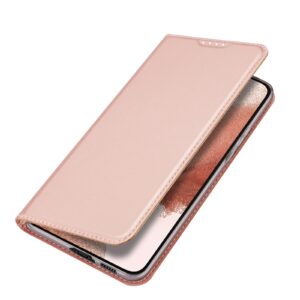 DUX DUCIS Skin Pro Faux Leather Wallet Flip Case for Samsung Galaxy S23+ (Plus) - Rose Gold