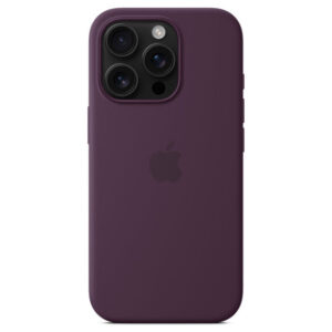 Official Apple Silicone Magsafe Rear Case Cover for iPhone 16 Pro - Plum