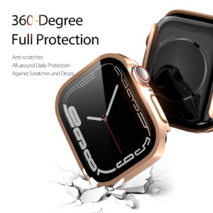 DUX DUCIS Hamo Hard PC Case for Apple Watch Series 7-41MM - Rose Gold