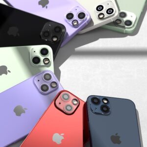 2 Pack, Ringke Camera Cover Style & Protect for Apple iPhone 13 / 14 & 14 Plus, Clear