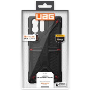 Urban Armor Gear (UAG) Monarch Case for Samsung Galaxy S23 Ultra - Kevlar Black