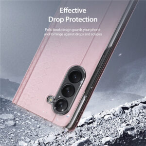 Dux Ducis Bril Leather Case Cover for Samsung Galaxy Z Fold5 5G - Pink