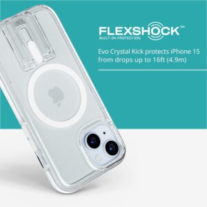 Tech21 EvoCrystal Kick Magsafe Case for Apple iPhone 15 - Clear