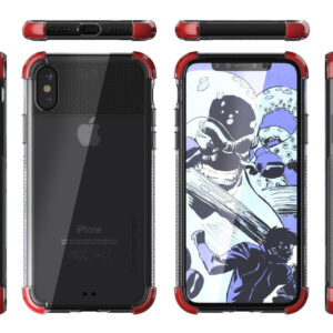 Ghostek Covert 2 Clear Protective Rear Case Cover for Apple iPhone X / Xs - Red