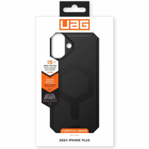 Urban Armor Gear (UAG) Essential Armor MagSafe Tough Case for iPhone 16 Plus - Black