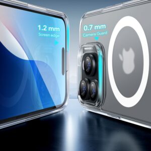 ESR Classic Hybrid Tough Rear Case + Tempered Screen Protector for iPhone 16 Pro - Frosted Clear