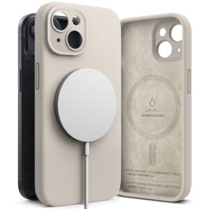 Ringke Slim Silicone Magsafe Matte Rear Case for Apple iPhone 15 - Stone