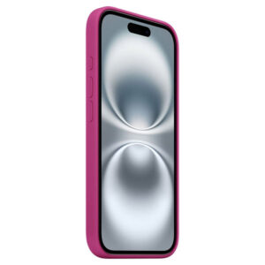 Official Apple Silicone Magsafe Rear Case Cover for iPhone 16 Plus - Fuschia