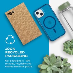 Tech21 EvoCheck Tough MagSafe Rear Case Cover for Apple iPhone 14 - Classic Blue