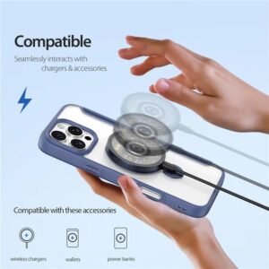 DUX DUCIS Skin X Pro MagSafe Standing Flip Wallet Case for Apple iPhone 16 Pro Max - Blue