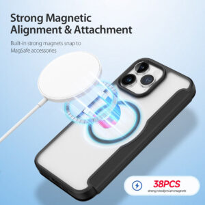 DUX DUCIS Skin X Pro MagSafe Flip Wallet Case for Apple iPhone 15 Pro Max - Black