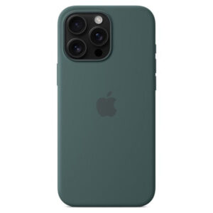 Official Apple Silicone Magsafe Rear Case Cover for iPhone 16 Pro Max - Lake Green
