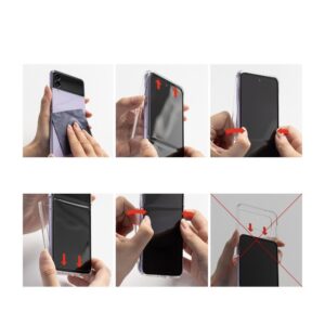 Ringke Slim Protective Hard Rear Case Cover for Samsung Galaxy Z Flip4 5G - Black
