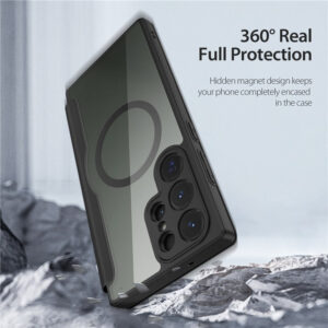 DUX DUCIS Skin X Pro Tough Rugged Flip Wallet Case for Samsung Galaxy S23 Ultra - Black